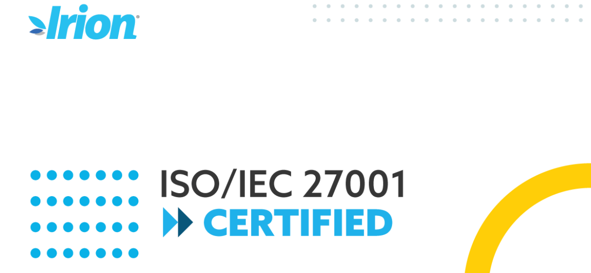 Irion ottiene la certificazione ISO 27001