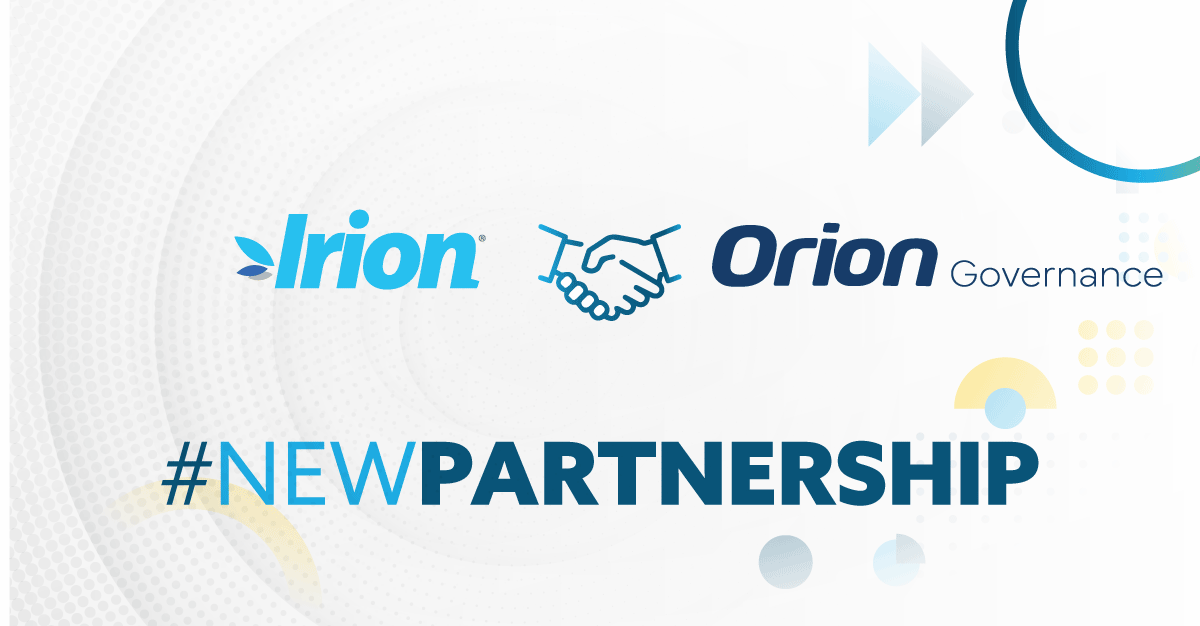new partnership between irion and orion governance