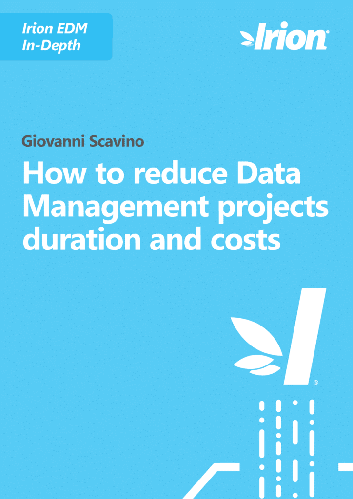 Giovanni Scavino white paper: How to reduce Data Management projects duration and cost