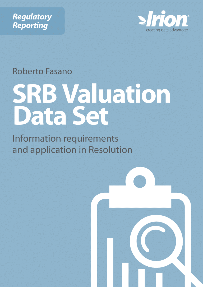Roberto Fasano
SRB Valuation Data set
Information requirements and application Resolution